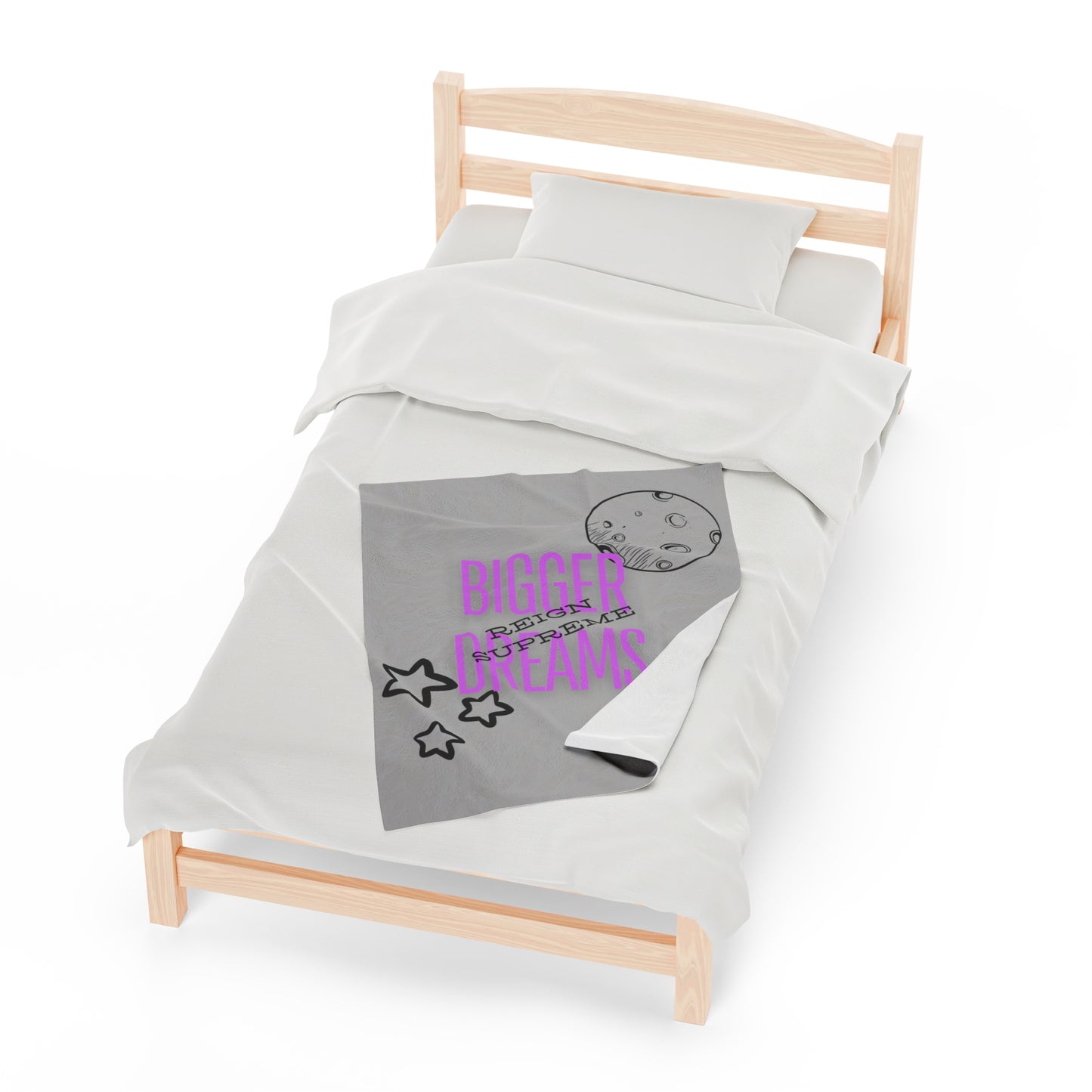 Bigger Dreams Velveteen Plush Blanket