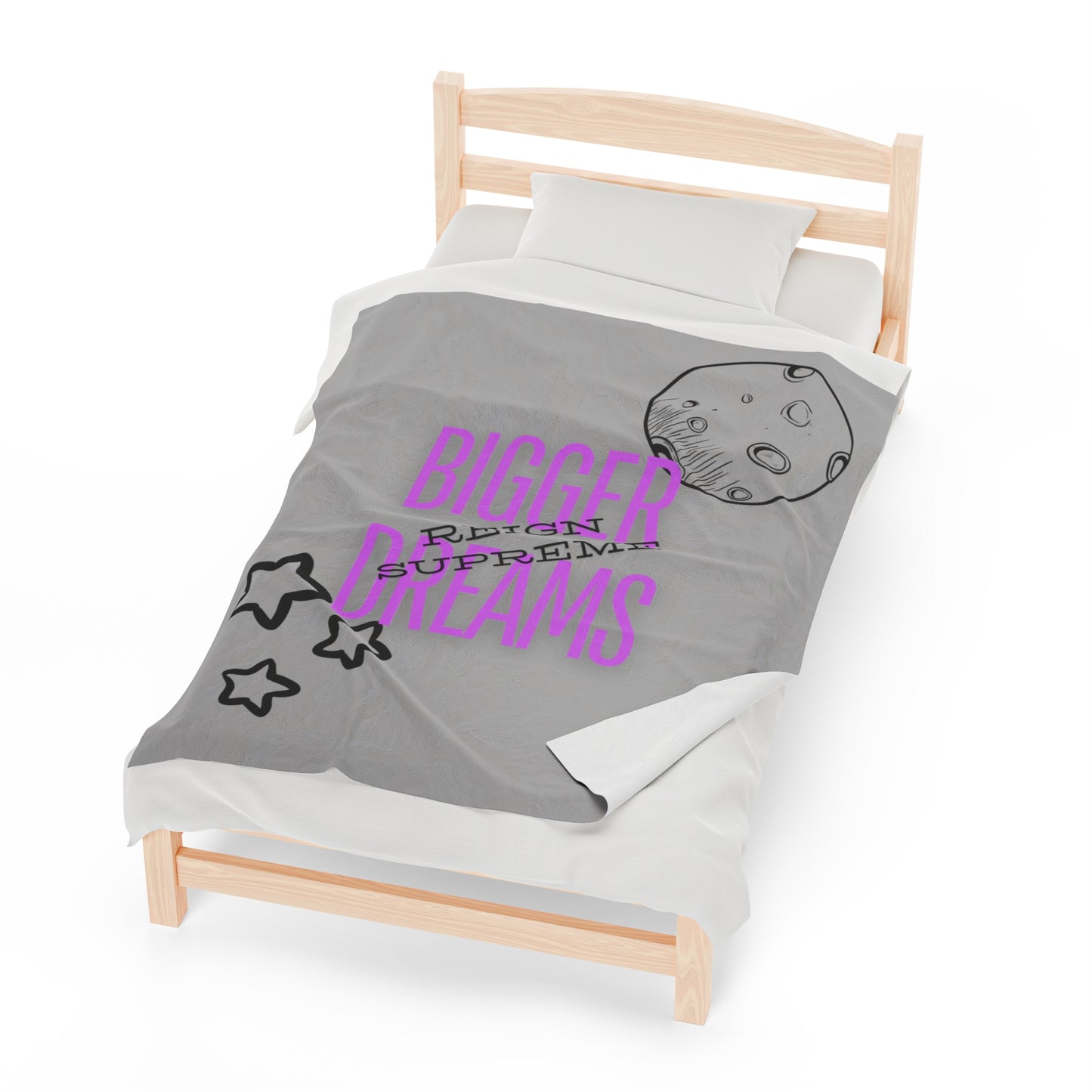Bigger Dreams Velveteen Plush Blanket
