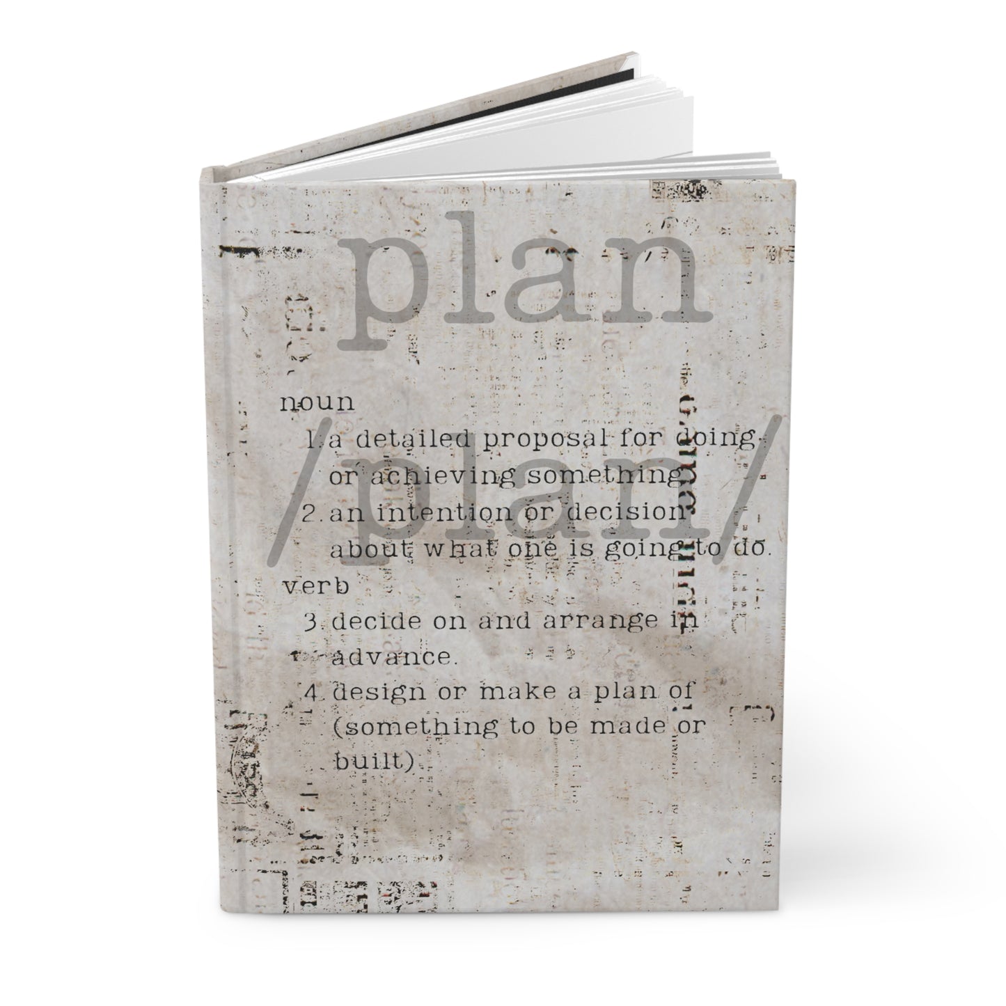 Definition of Plan - Hardcover Journal Matte