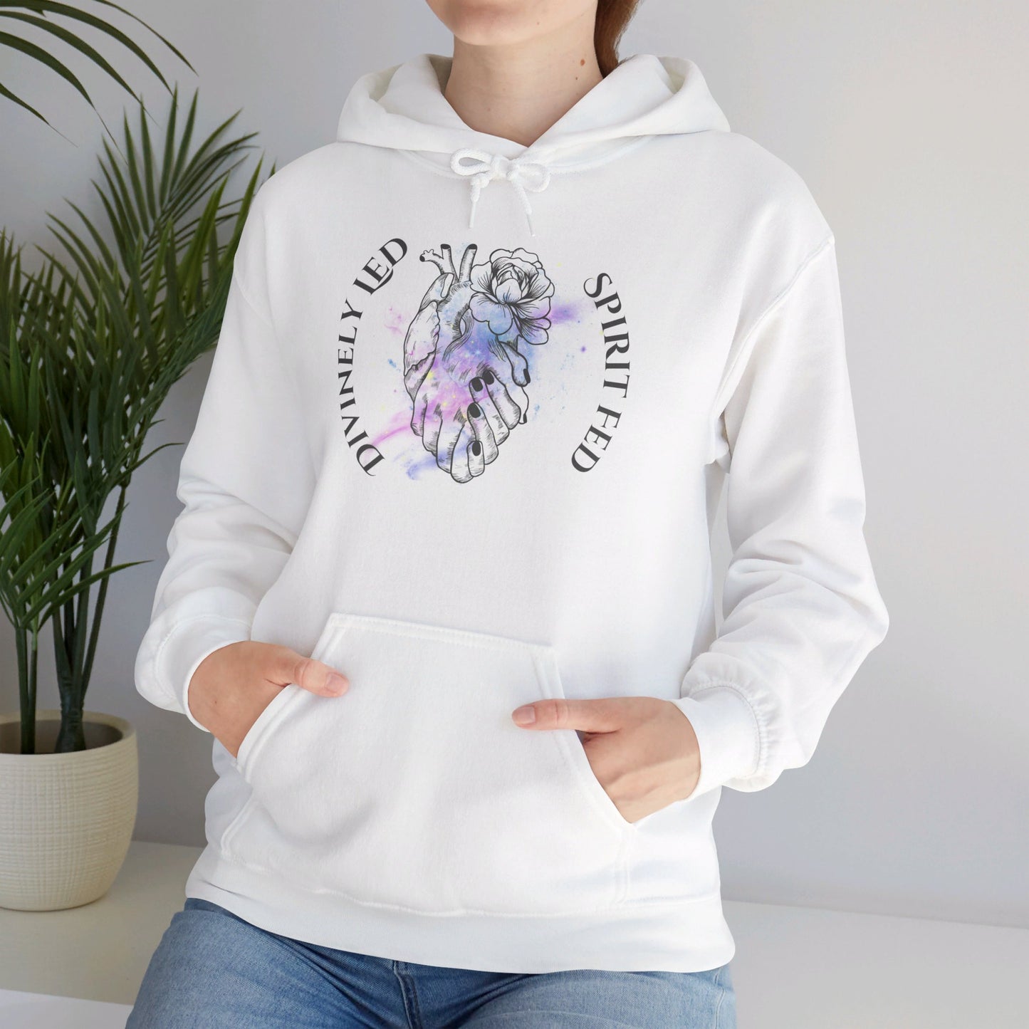 Divinely Led Spirit Fed Unisex Heavy Blend™ Hooded Sweatshirt