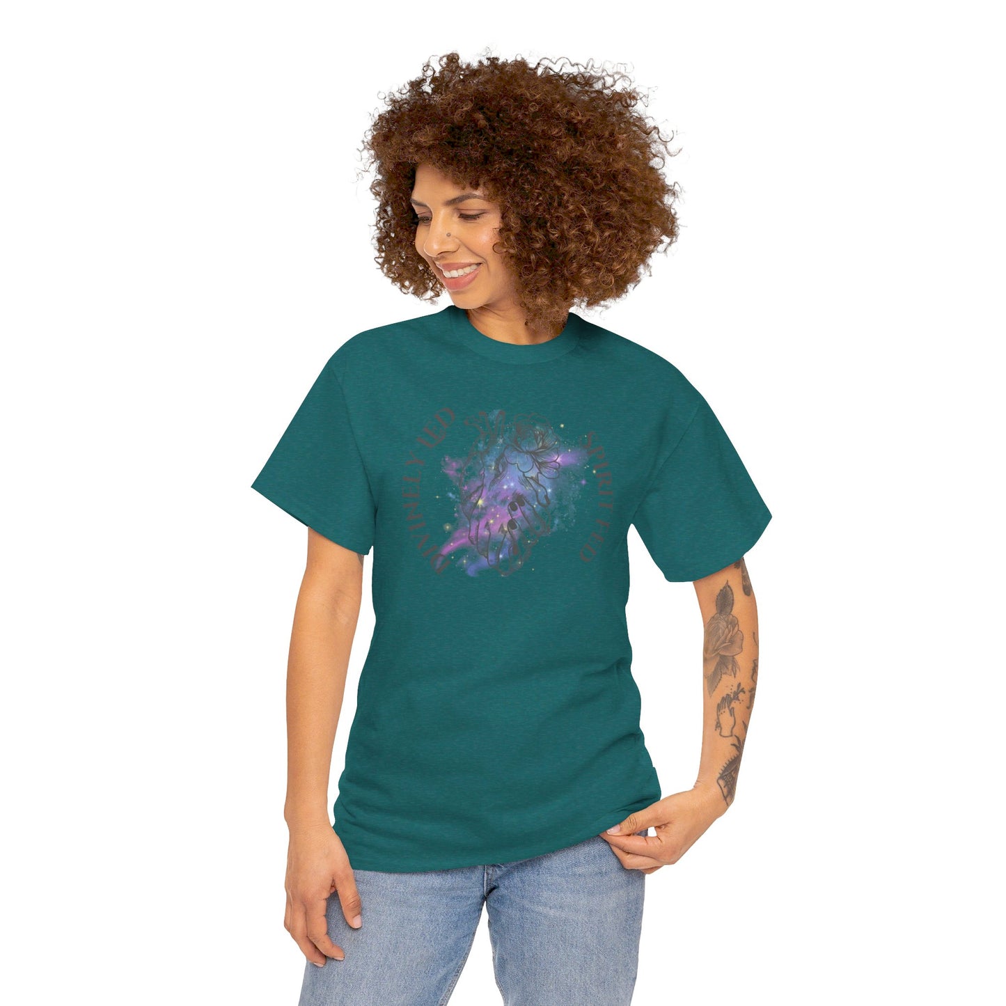 Divinely Led Spirit Fed Unisex Heavy Cotton Tee