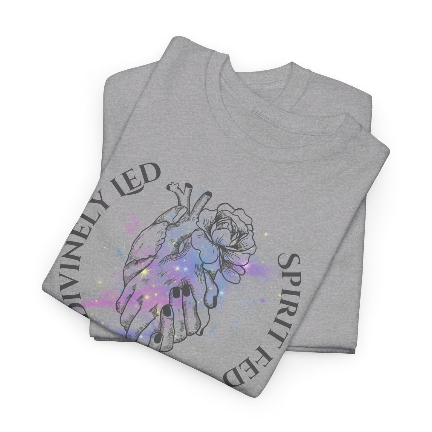 Divinely Led Spirit Fed Unisex Heavy Cotton Tee