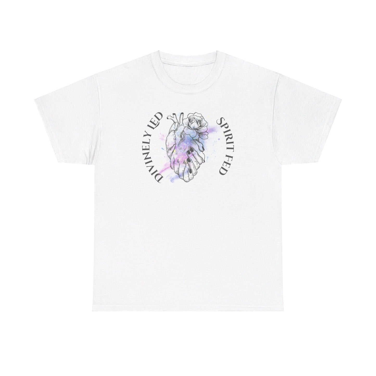 Divinely Led Spirit Fed Unisex Heavy Cotton Tee