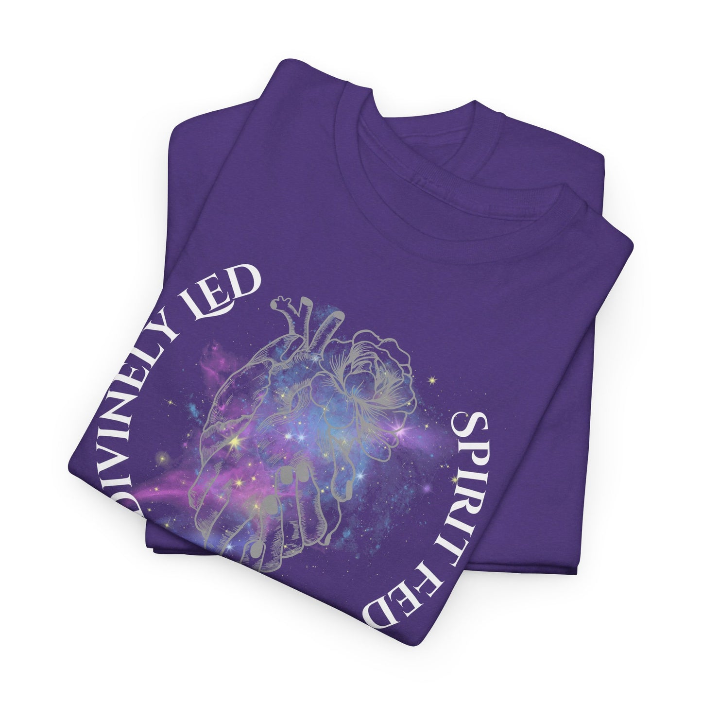 Divinely Led Spirit Fed Unisex Heavy Cotton Tee