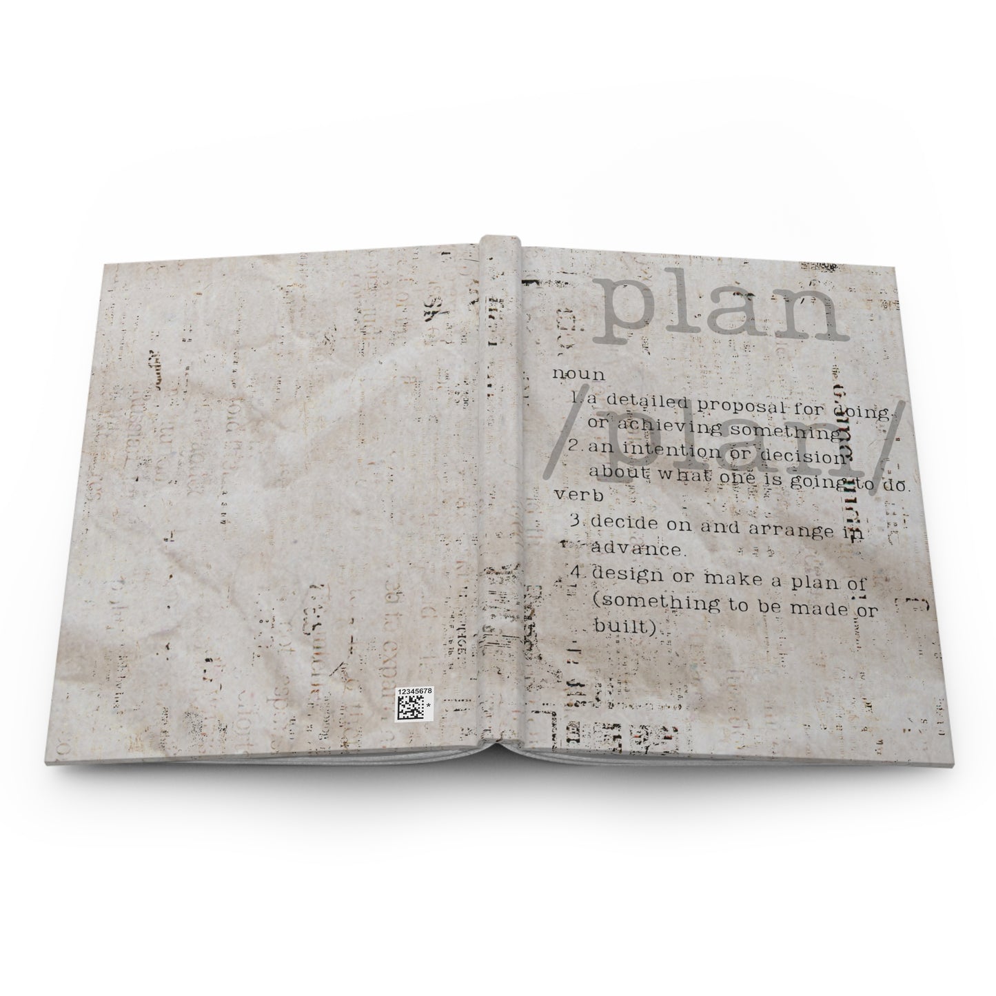 Definition of Plan - Hardcover Journal Matte