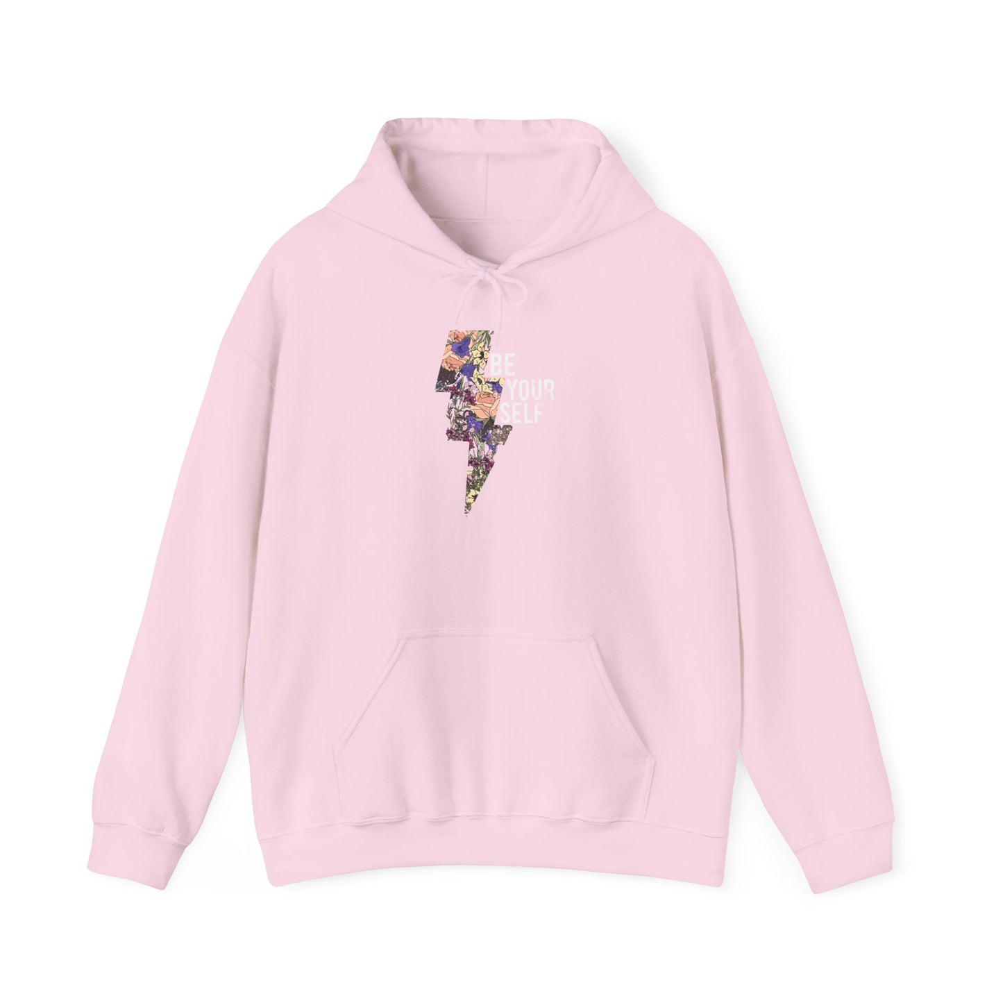 Be Yourself Floral Lightning Bolt Hoodie