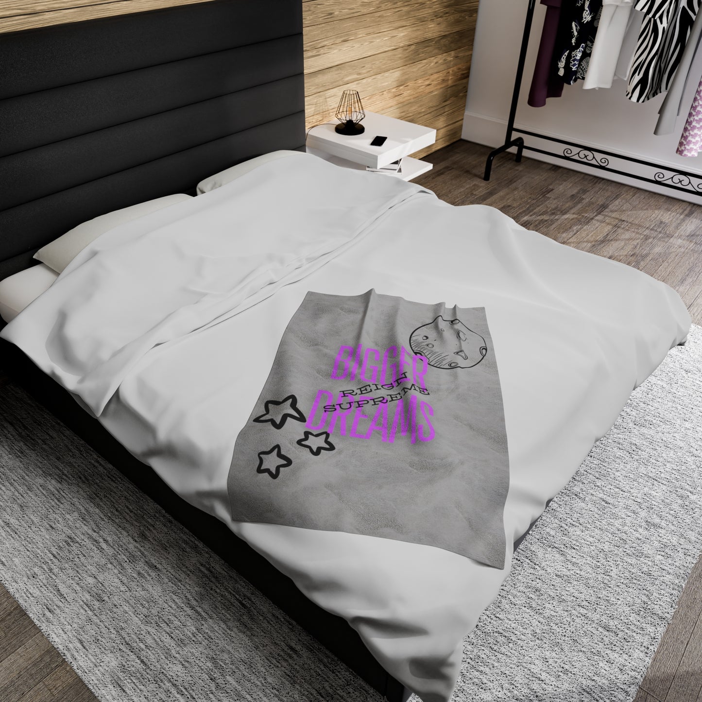 Bigger Dreams Velveteen Plush Blanket