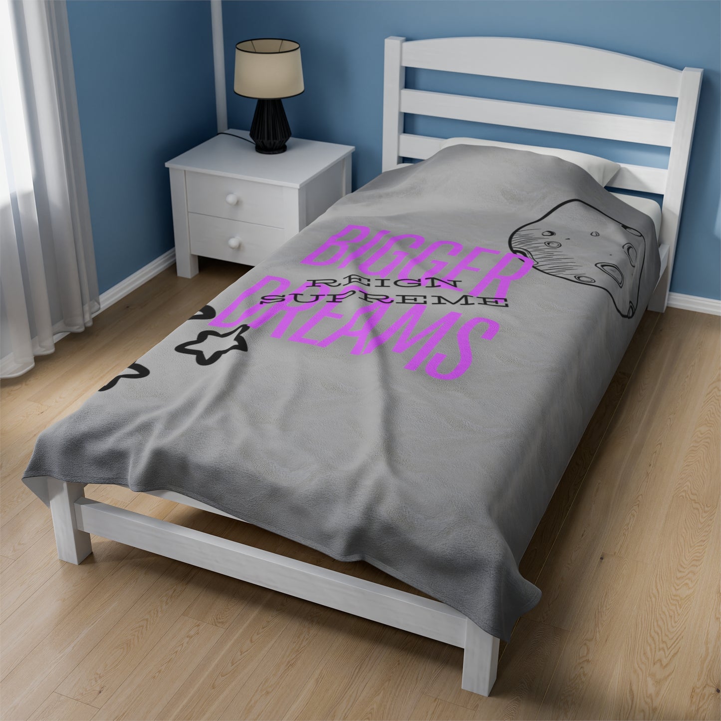 Bigger Dreams Velveteen Plush Blanket