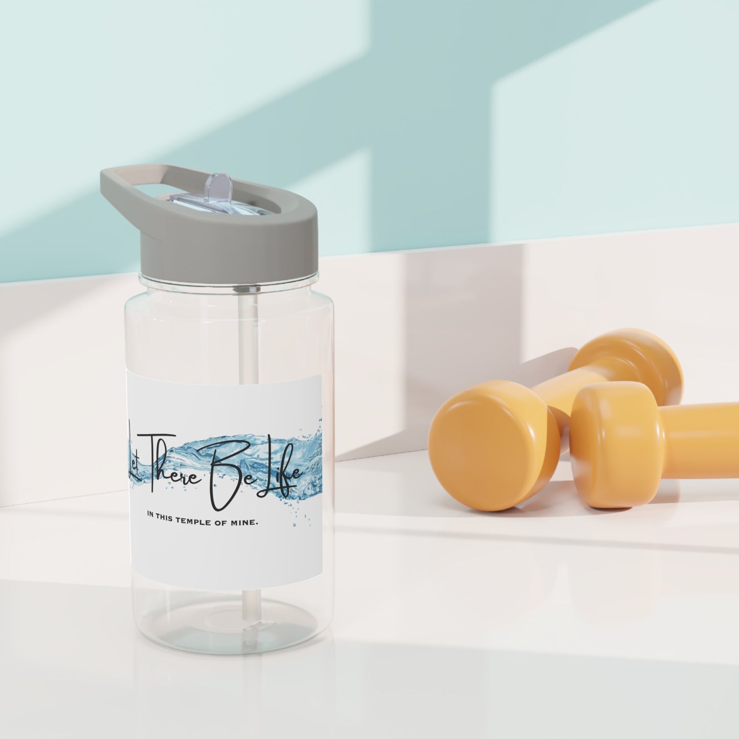Let There Be Life in This Temple of Mine - Tritan Water Bottle