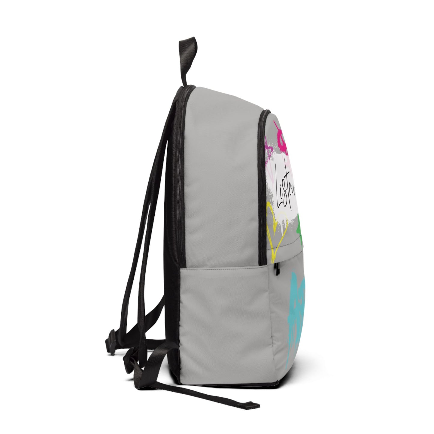 Listen to your Art Unisex Waterproof Fabric Backpack