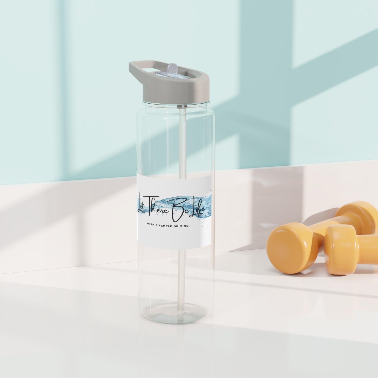 Let There Be Life in This Temple of Mine - Tritan Water Bottle
