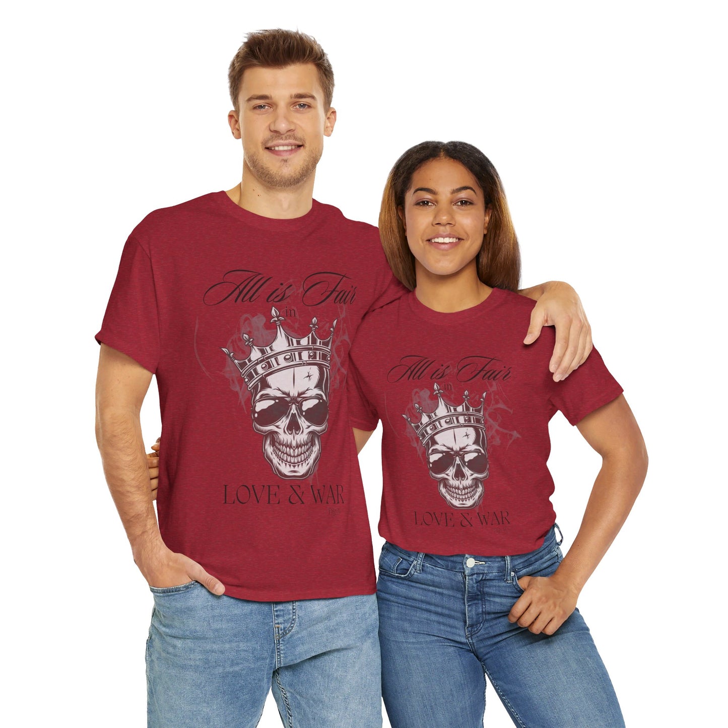 Love and War Unisex Heavy Cotton Tee