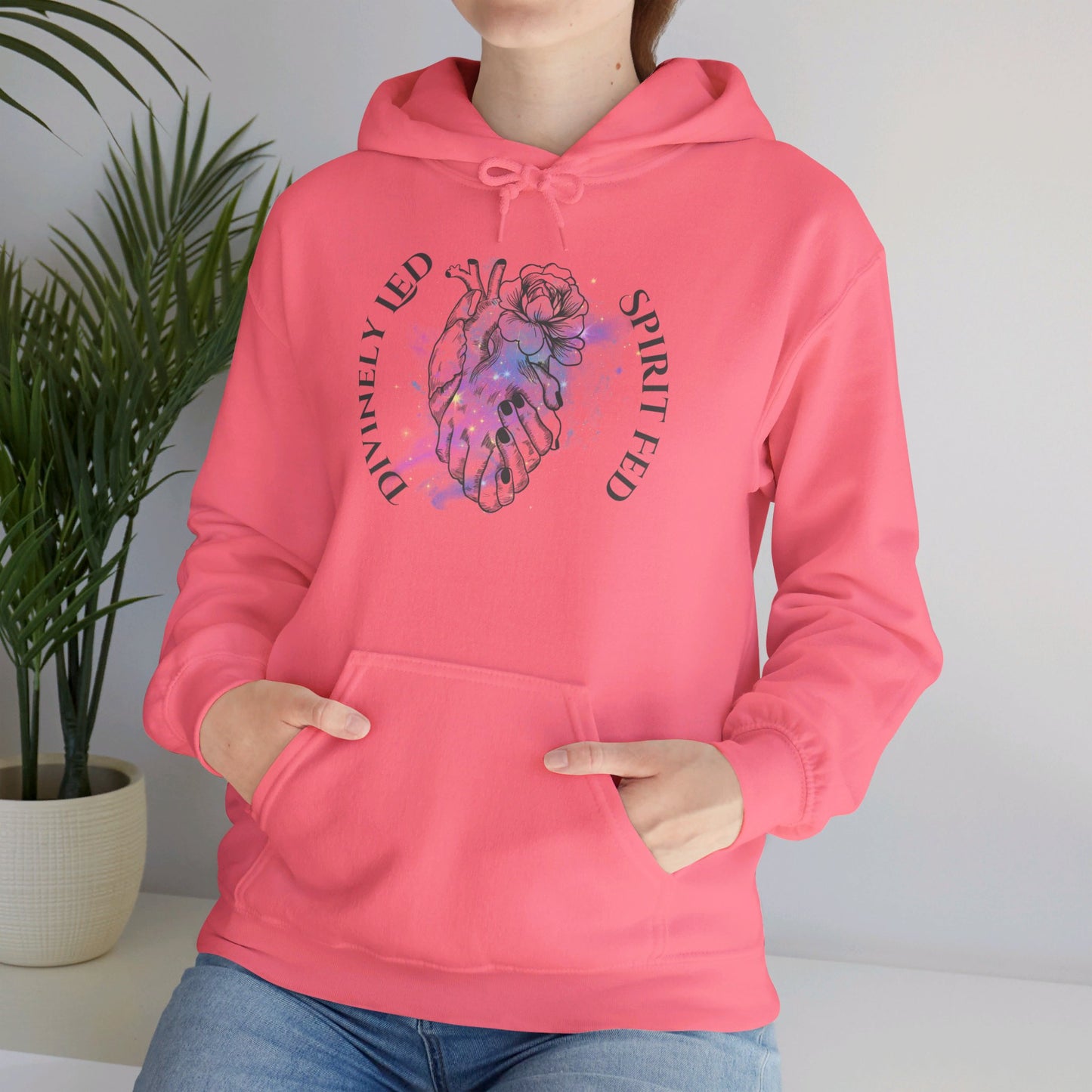 Divinely Led Spirit Fed Unisex Heavy Blend™ Hooded Sweatshirt