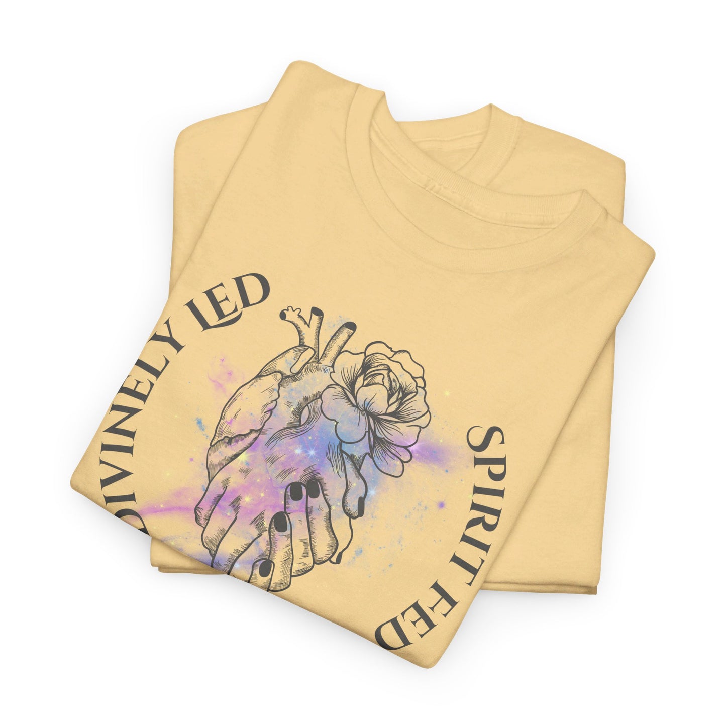 Divinely Led Spirit Fed Unisex Heavy Cotton Tee