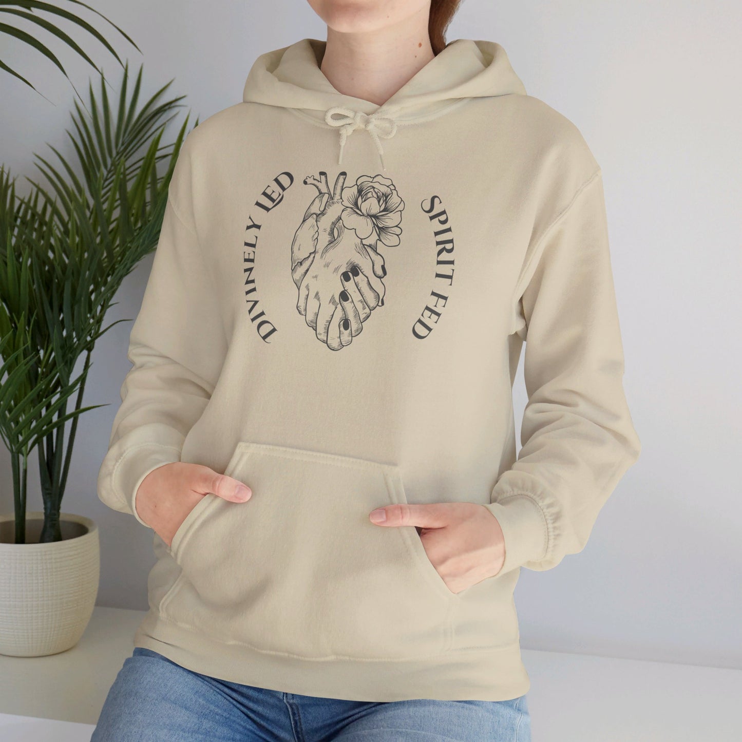 Divinely Led Spirit Fed Unisex Heavy Blend™ Hooded Sweatshirt