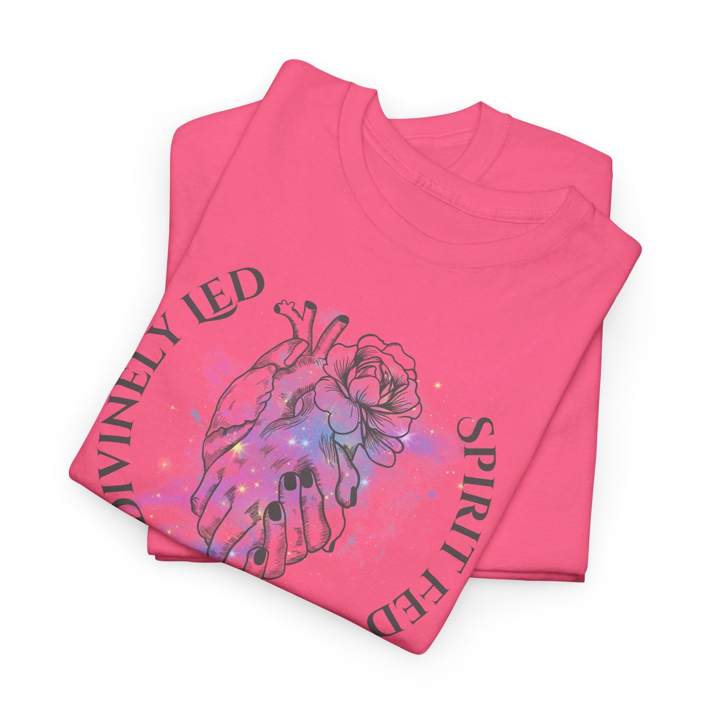 Divinely Led Spirit Fed Unisex Heavy Cotton Tee