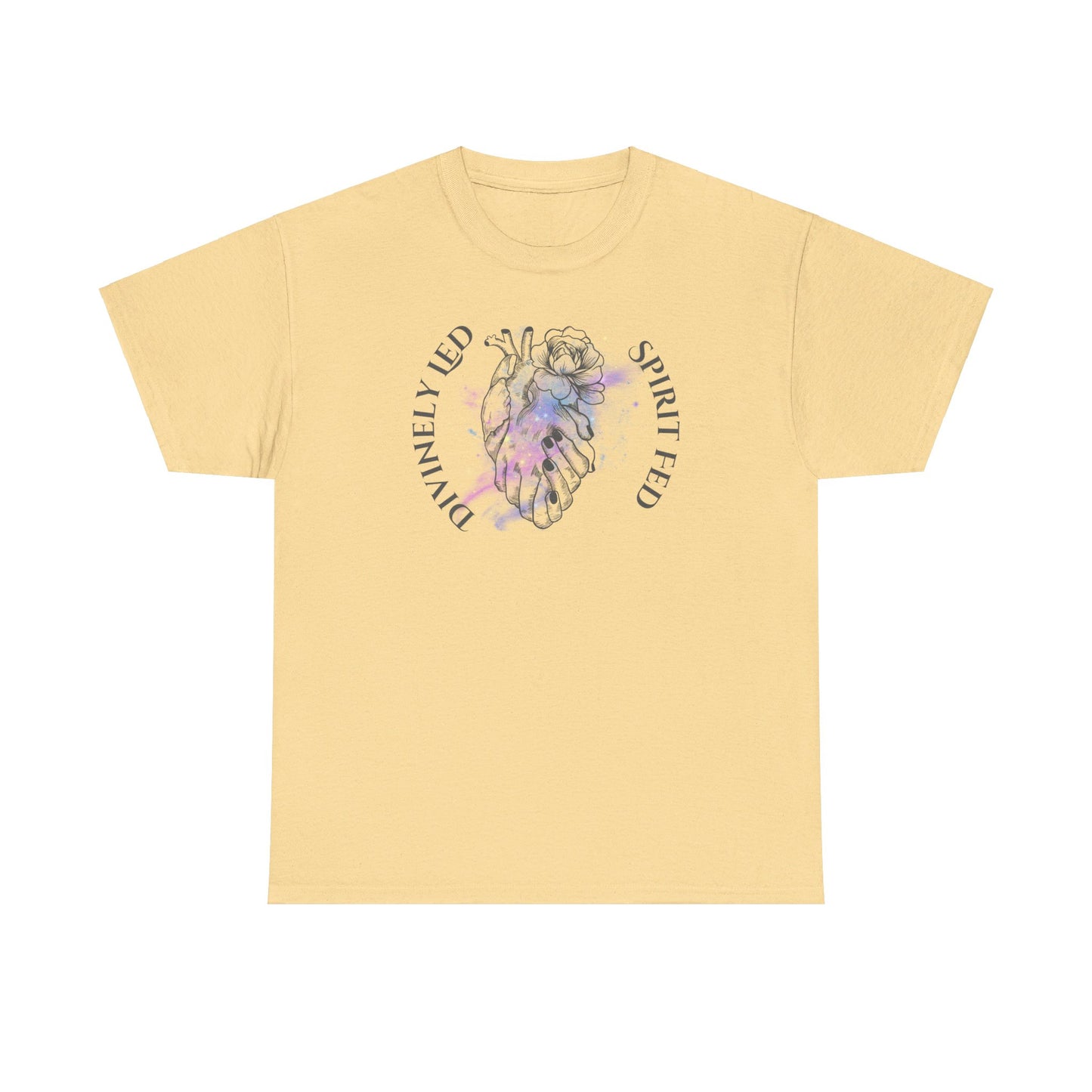 Divinely Led Spirit Fed Unisex Heavy Cotton Tee