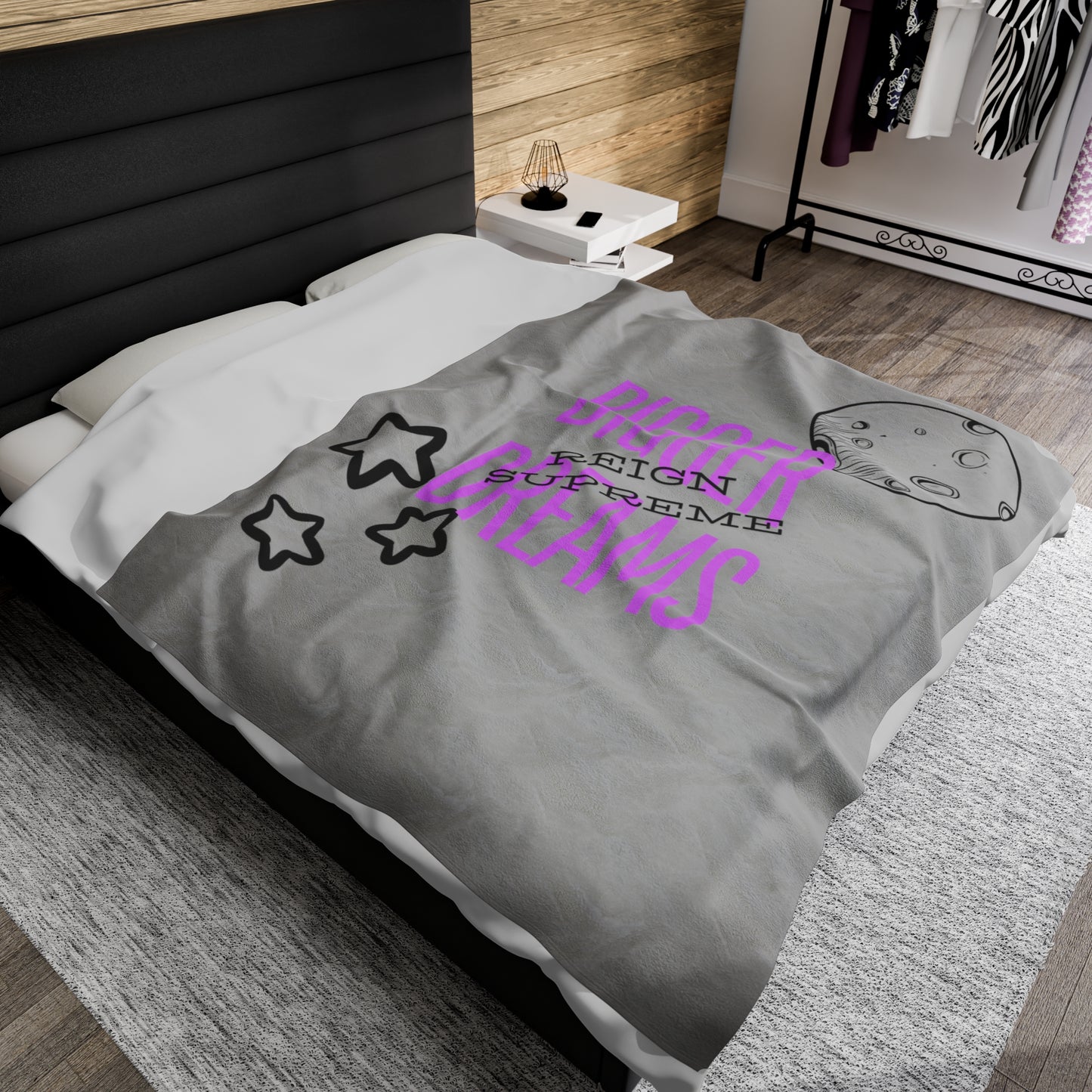 Bigger Dreams Velveteen Plush Blanket