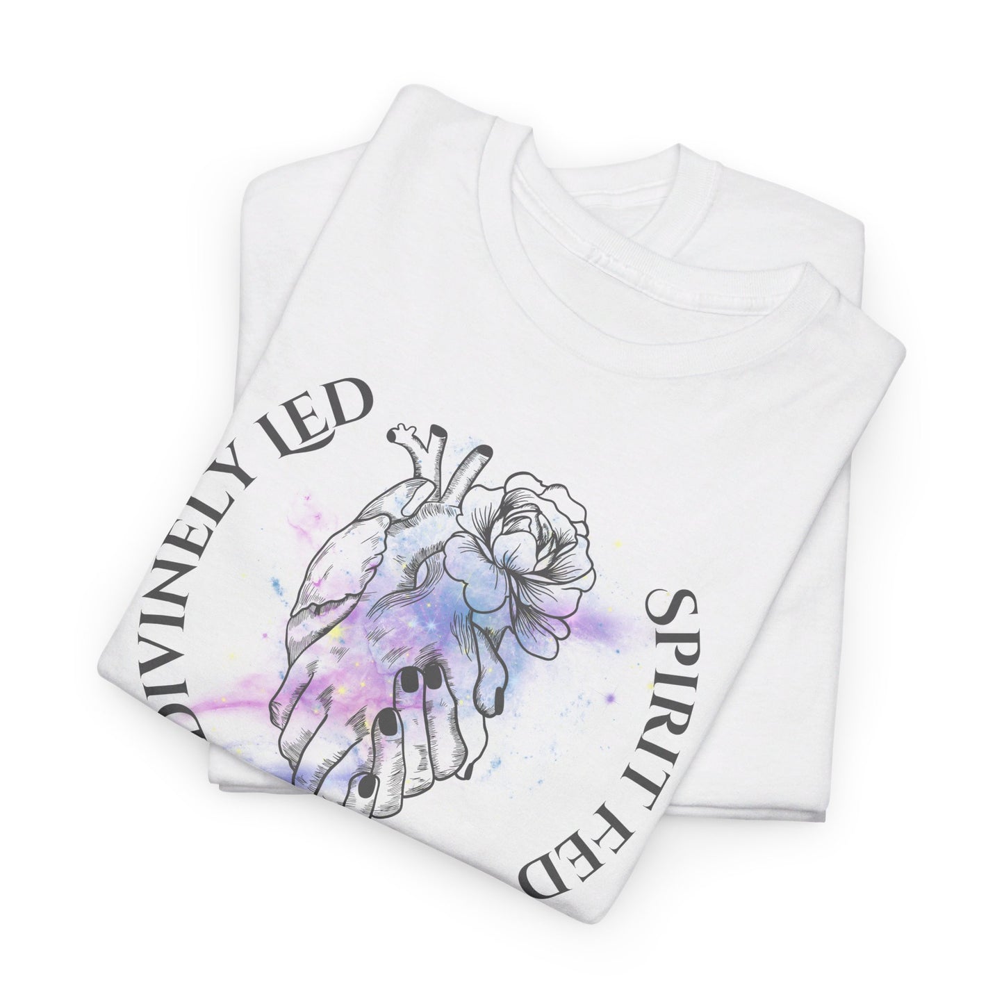 Divinely Led Spirit Fed Unisex Heavy Cotton Tee
