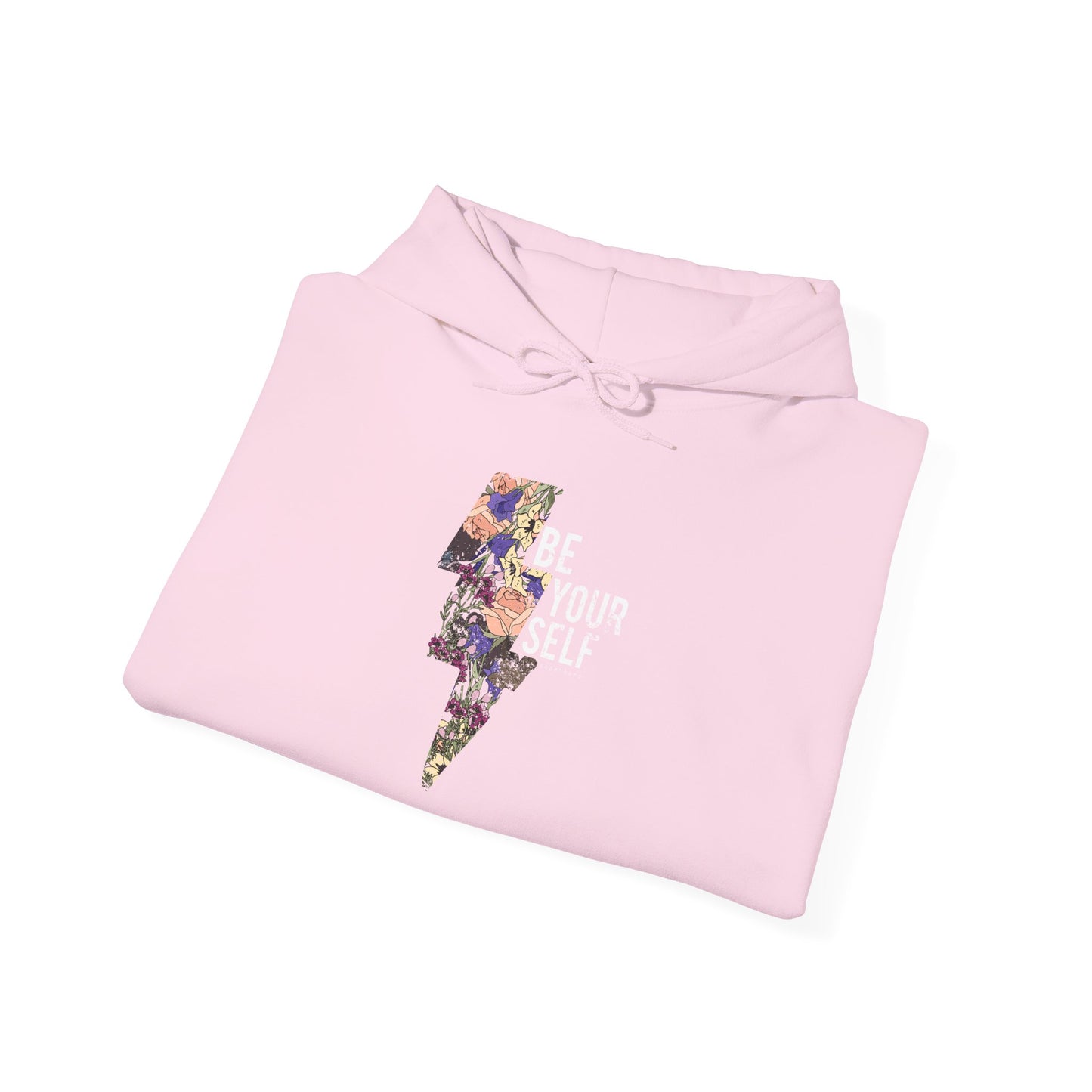 Be Yourself Floral Lightning Bolt Hoodie