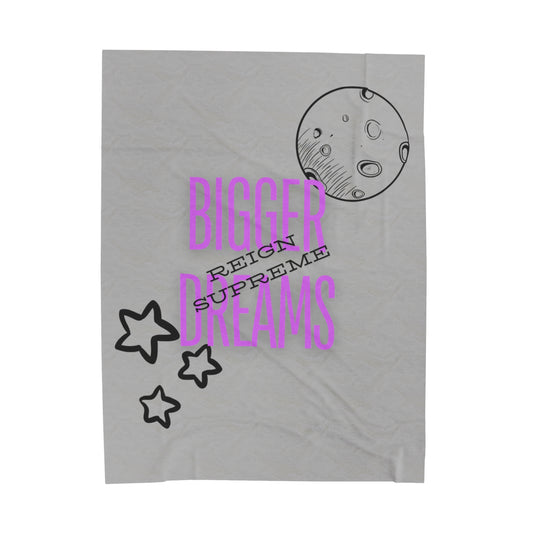 Bigger Dreams Velveteen Plush Blanket