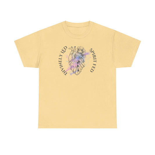 Divinely Led Spirit Fed Unisex Heavy Cotton Tee